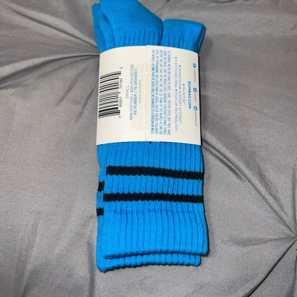 Bombas Blue Small Socks. NWT - Picture 2 of 3